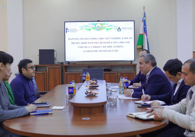 Ферганский НПЗ и Ферганский политехнический институт будут совместно готовить кадры для Нового Узбекистана