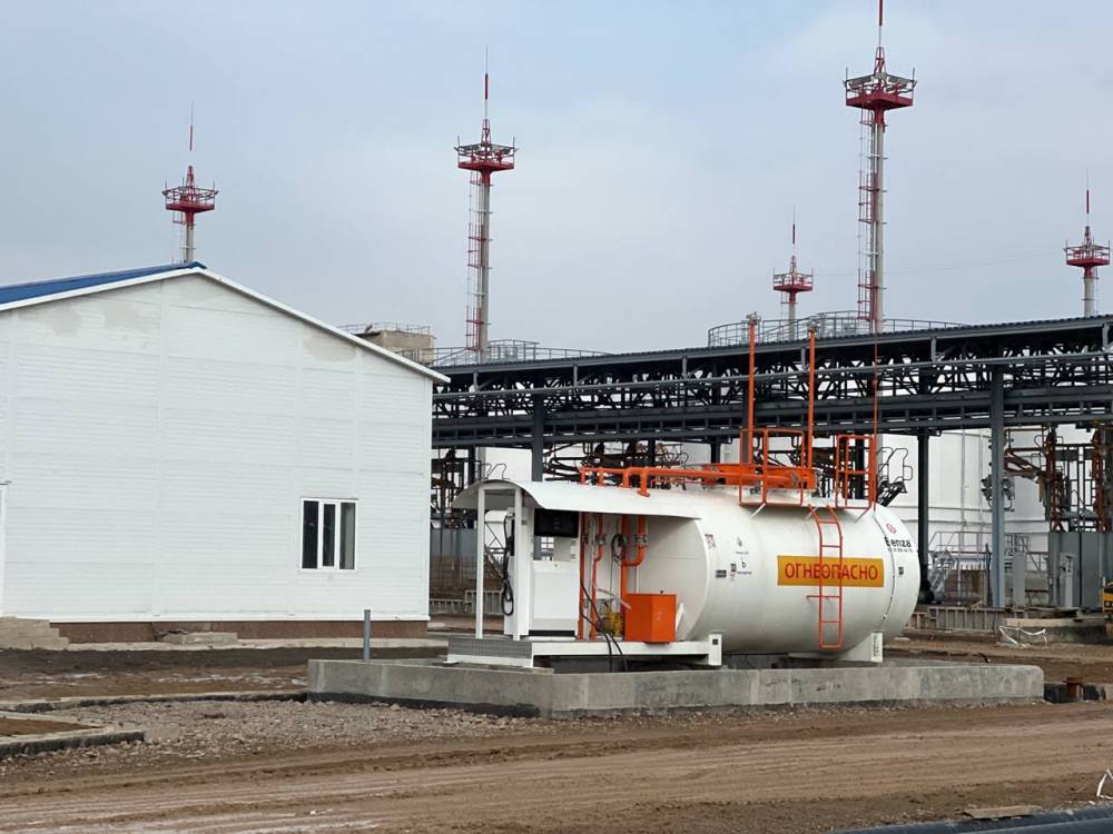 На 85% завершено строительство базы хранения топлива в Ташкенте