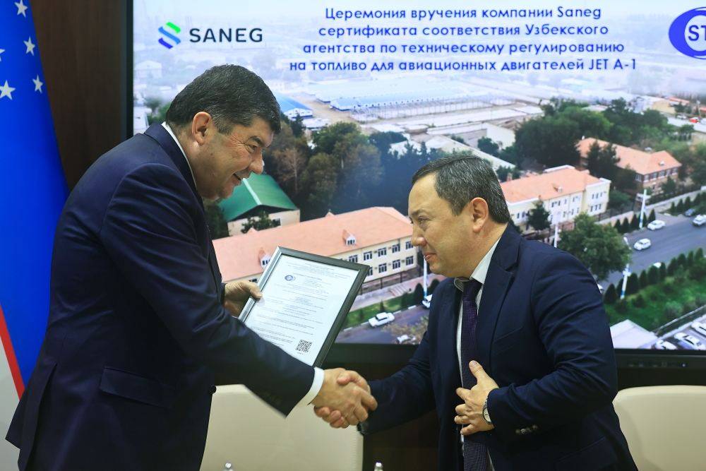 Fergana refinery received a certificate of compliance for the production of a new type of jet fuel