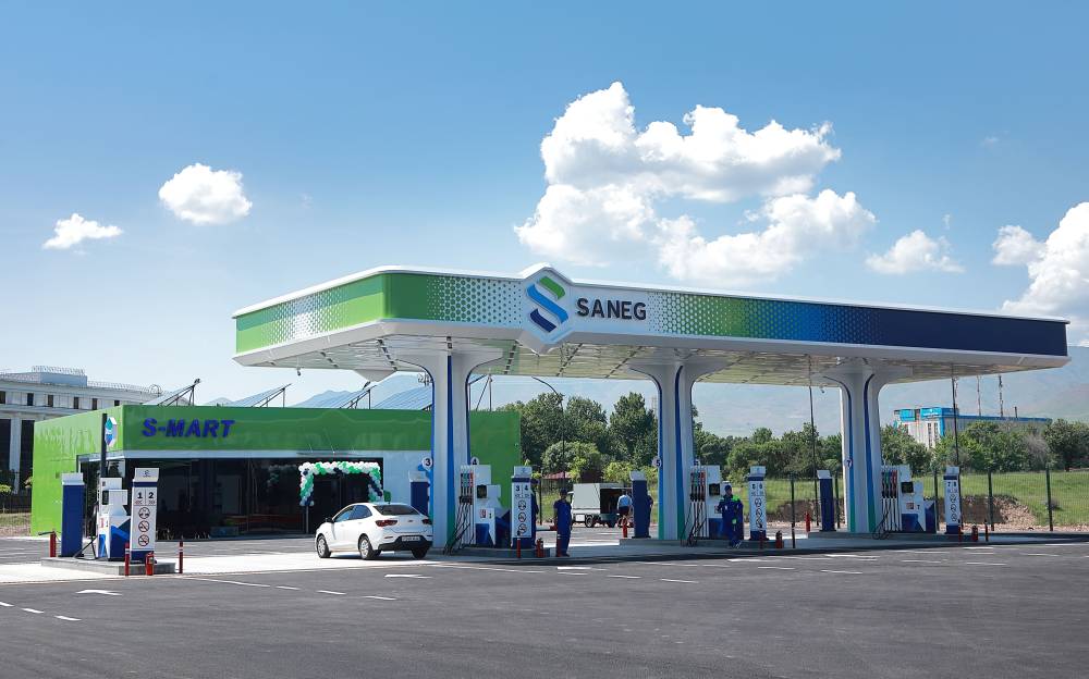 Saneg открыла новую автозаправочную станцию в Ташкентской области
