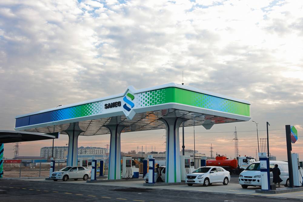 Saneg открыла первую АЗС в Ташкенте